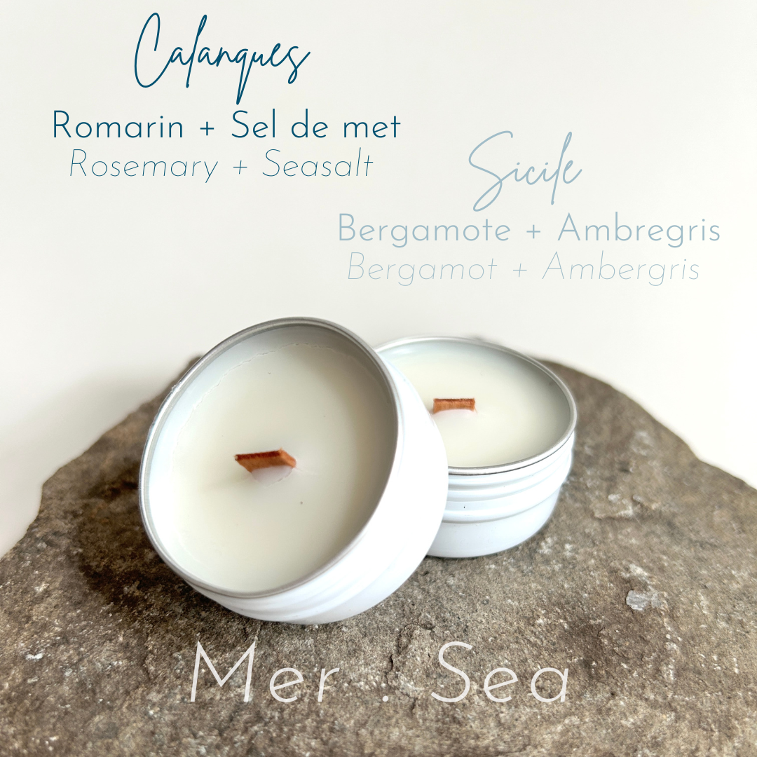 Kit découverte mini bougie Coton Corail Mer