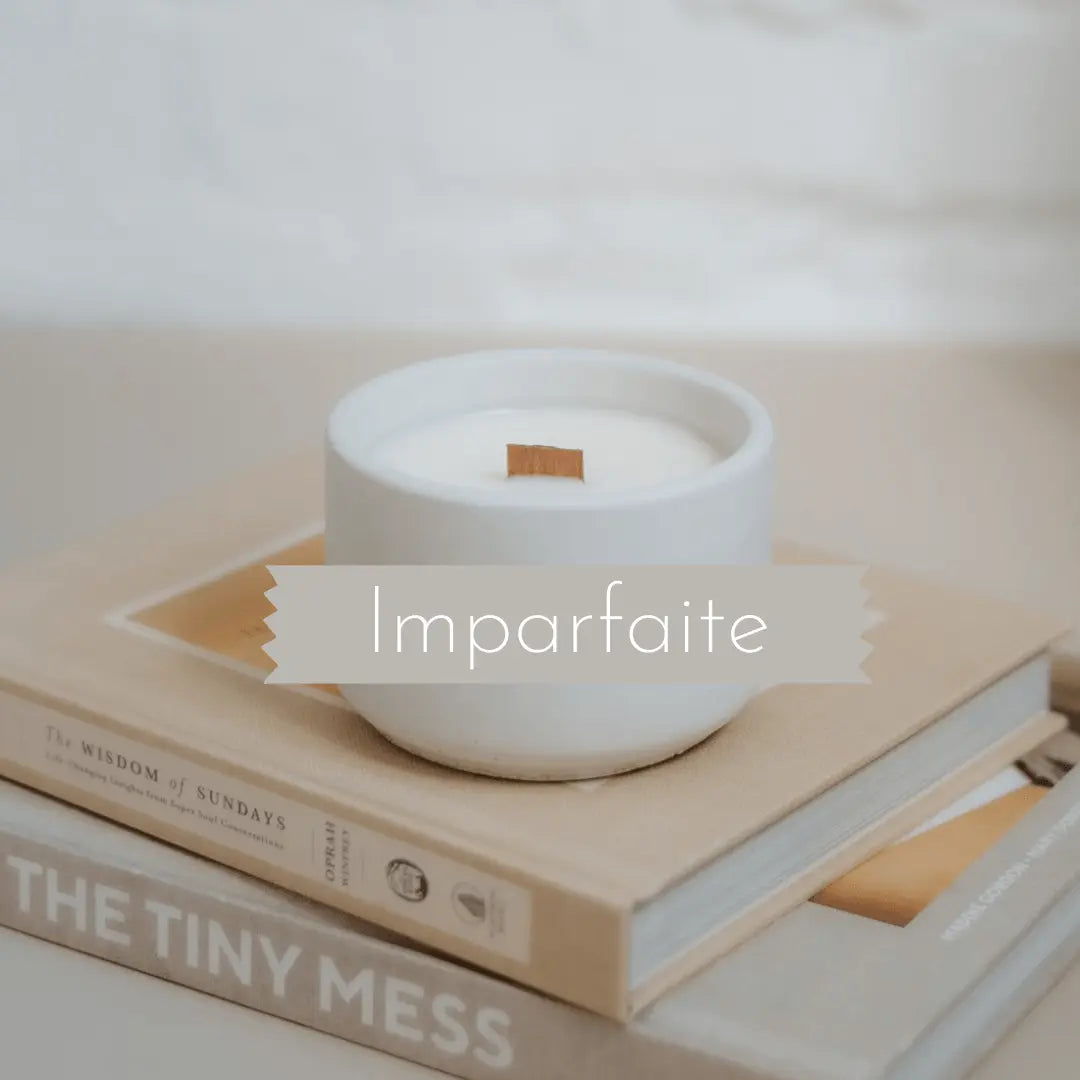 Bougie Surprise Imparfaite Coton Corail Bougie Parfumée - Fait au québec