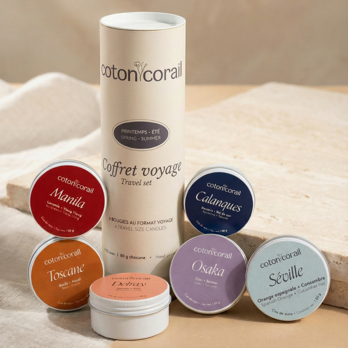 Coffret bougies fait au quebec