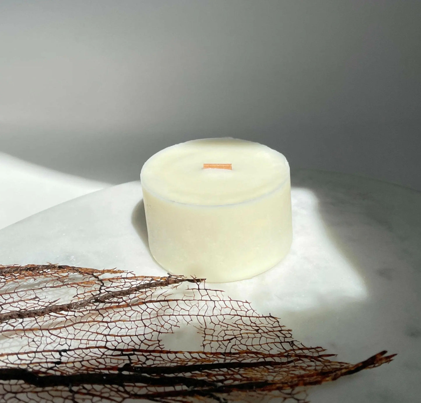 Recharge - Sans Parfum Coton Corail Bougie Parfumée - Fait au québec