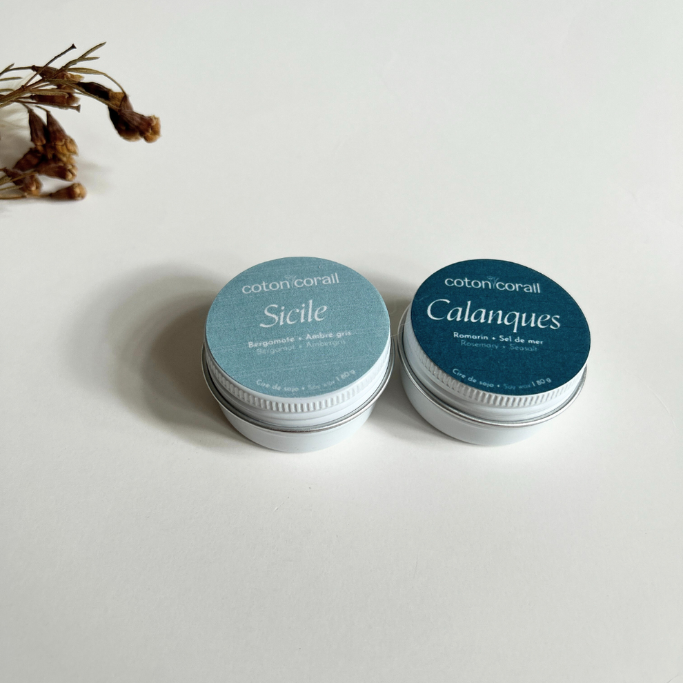 Montreal Coral Cotton Candle Discovery Kit Sea Coton Corail