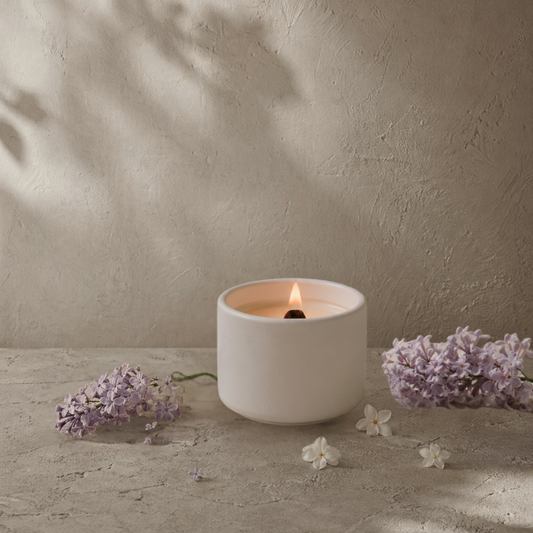 Bougie Lilas + Jasmin fait au quebec
