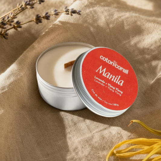 Bougie parfumée Lavande Ylang Ylang fait au quebec