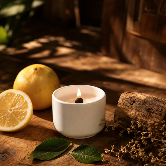 Bougie parfumée Citron Teck - artisanal fait au quebec