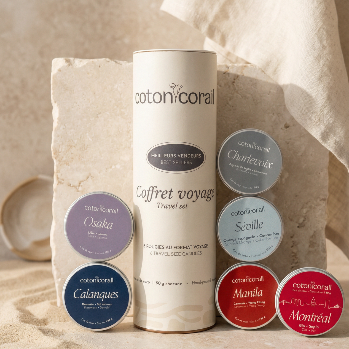 coffret bougies cire coco