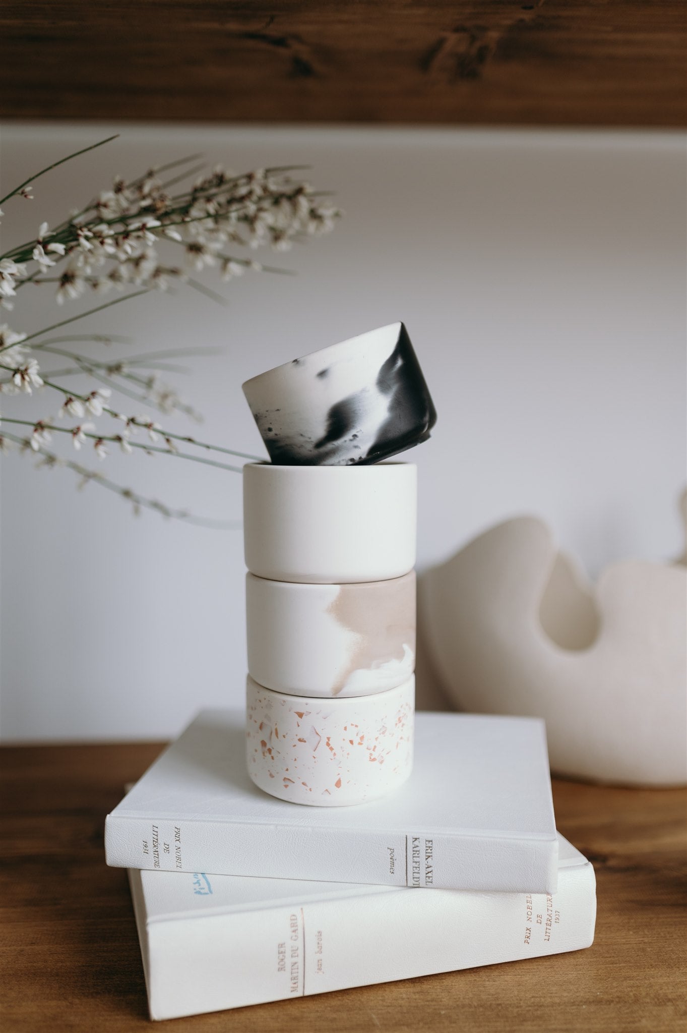 Pot bougies rechargeable fait main au Quebec