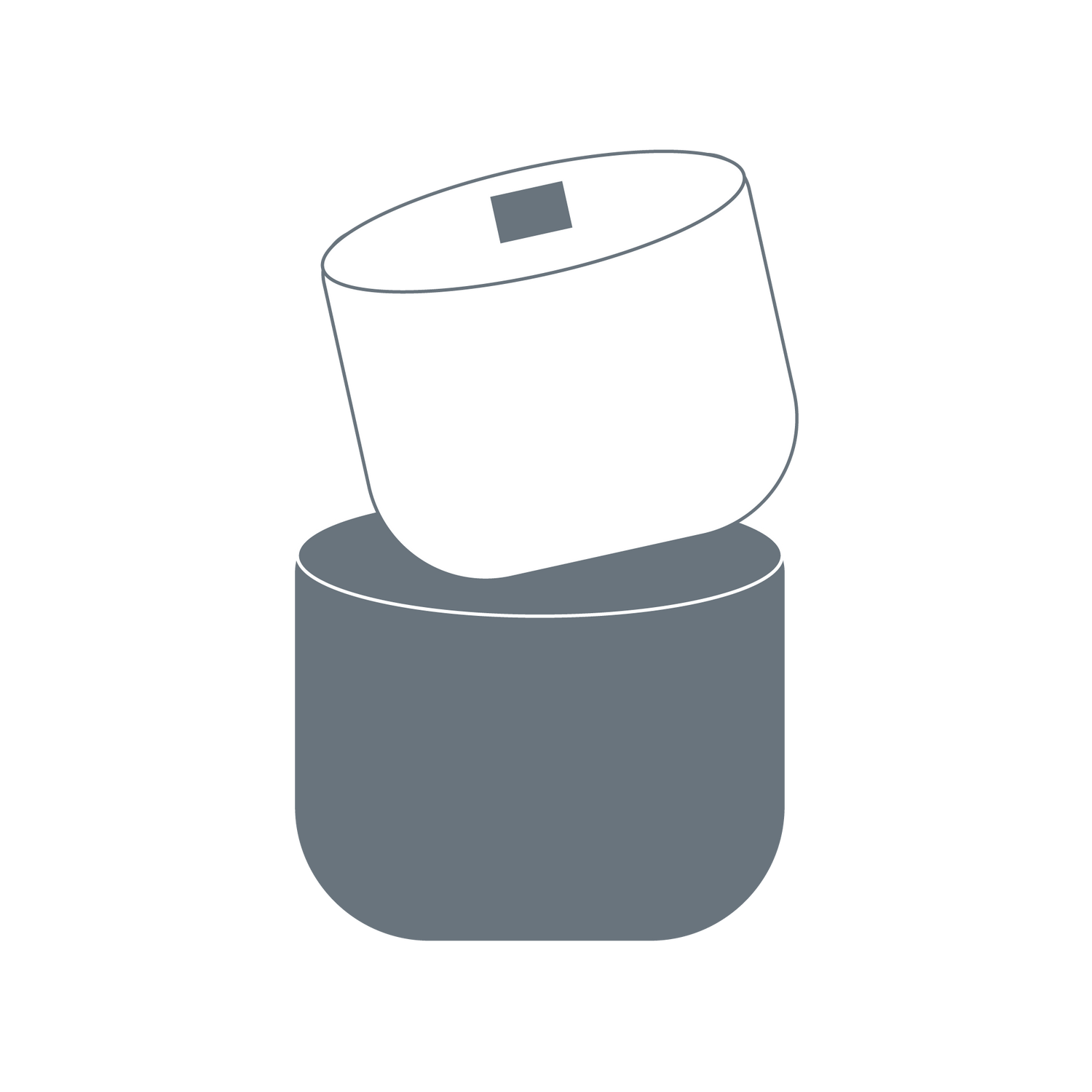 Bougie rechargeable illustration Coton Corail