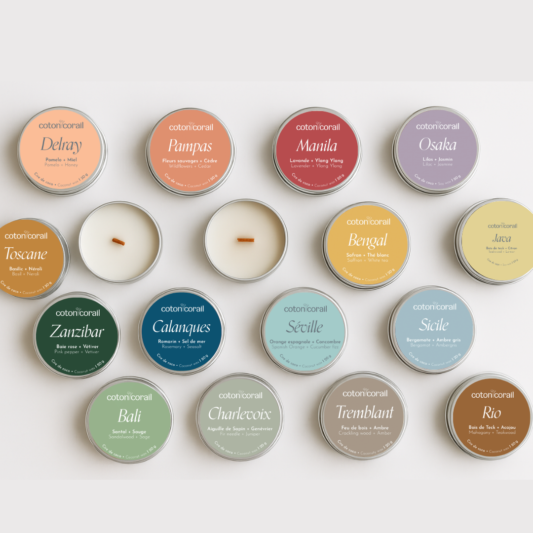 Mini bougie découverte - Fragrances bougies coco fait au Québec