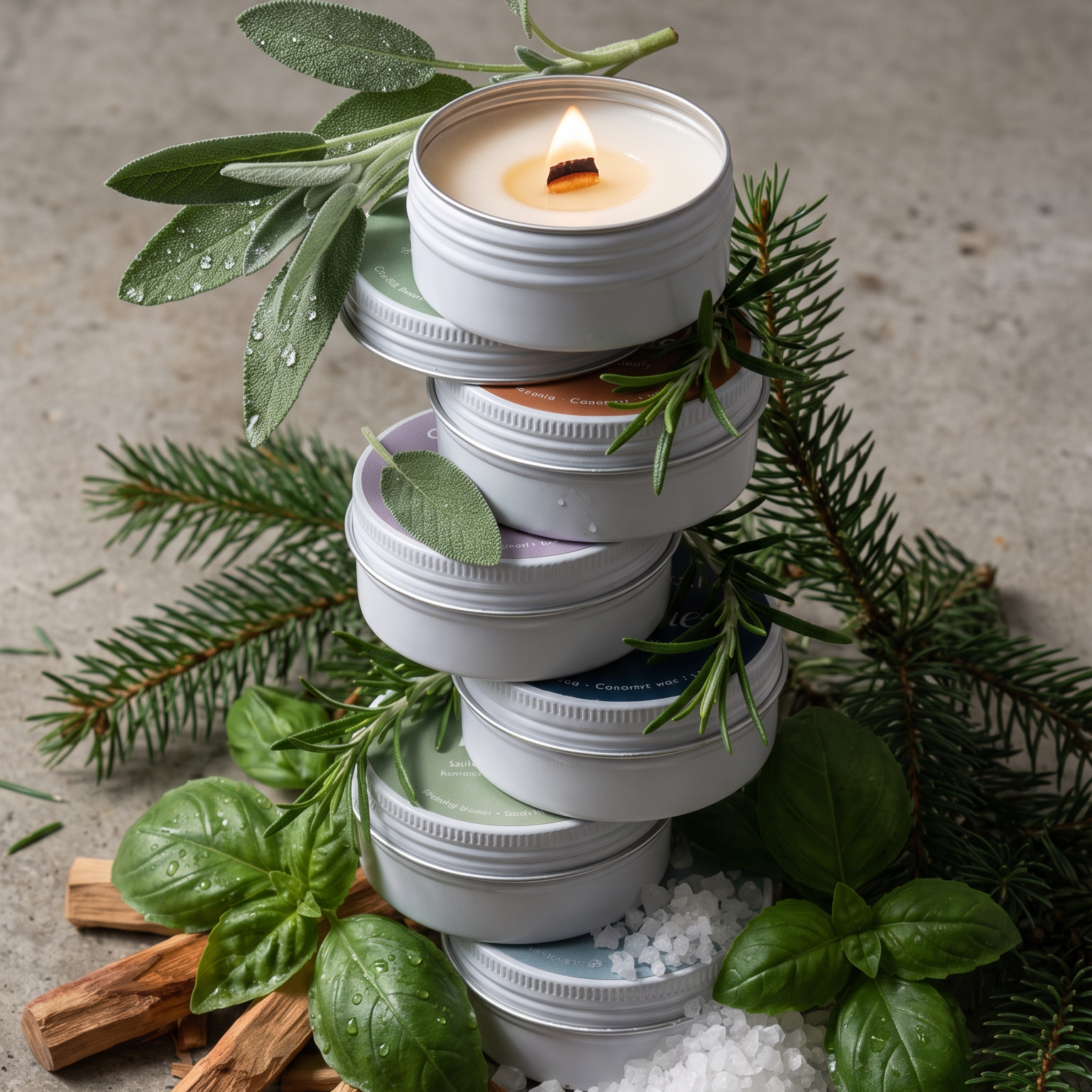 Kit découverte fragrance bougie parfumée mèche en bois fait au quebec
