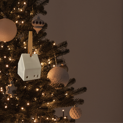 Ornement de norel en céramique parfumé sapin