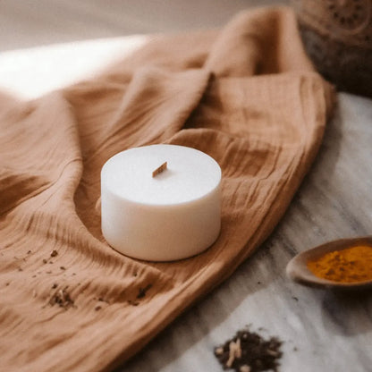 Recharge - Bengal | Safran + Thé blanc Coton Corail Bougie Parfumée - Fait au québec