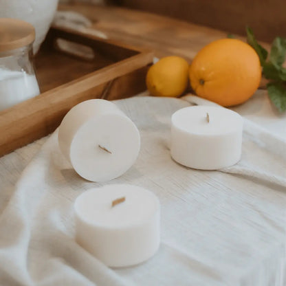 Recharge - Toscane | Basilic + Néroli Coton Corail Bougie Parfumée - Fait au québec