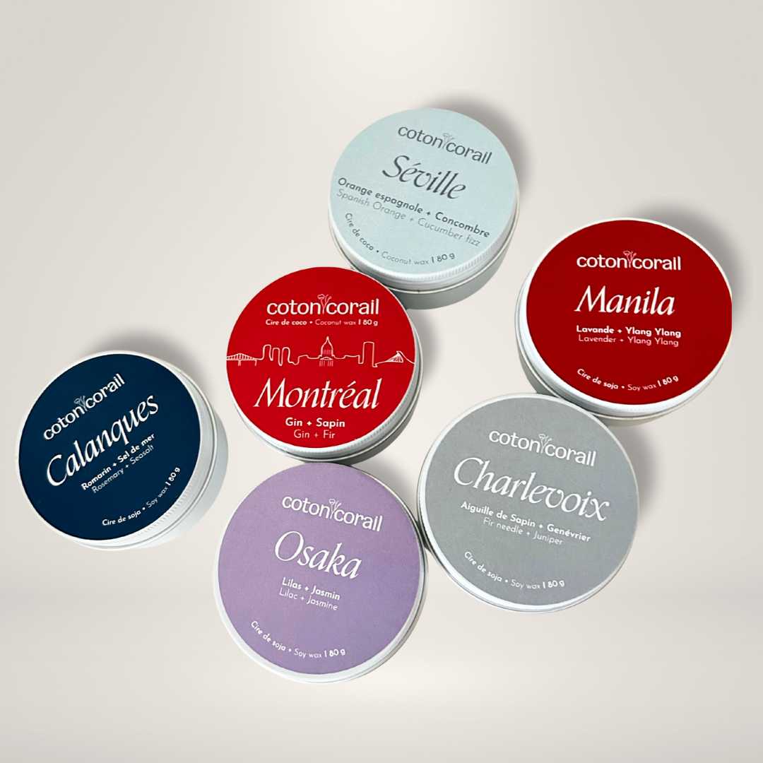 bundle de 6 bougies au prix de 5 meilleurs vendeurs