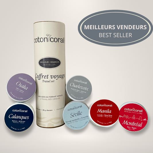 coffret 6 bougie format voyage meilleurs vendeurs