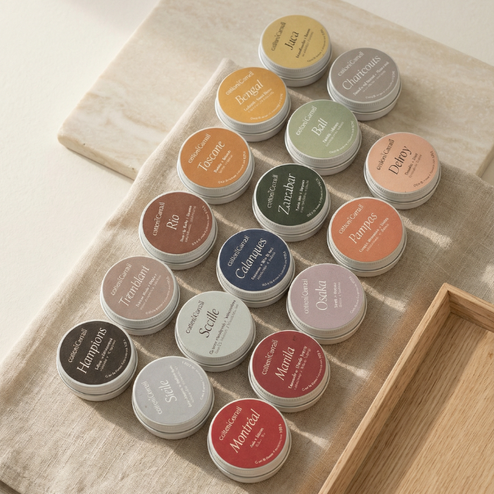 mini bougie cire coco fait au quebec